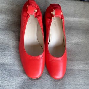 The Day Heel,Red Leather.made in Italy. Everlane